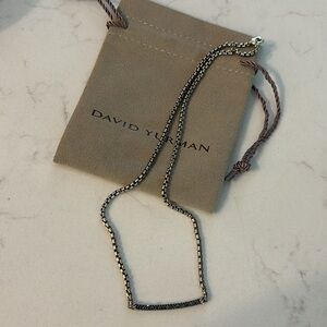 David yurman black diamond necklace